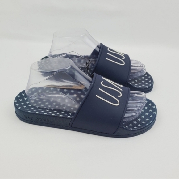 Rae Dunn USA star slide Sandals size 8 - Picture 3 of 6